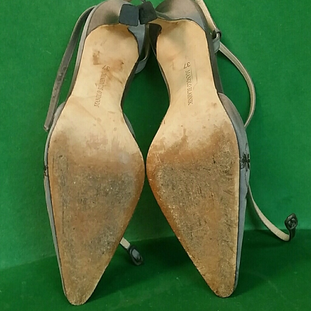 MANOLO BLAHNIK Strappy Heels 7.5 - Picture 8 of 8